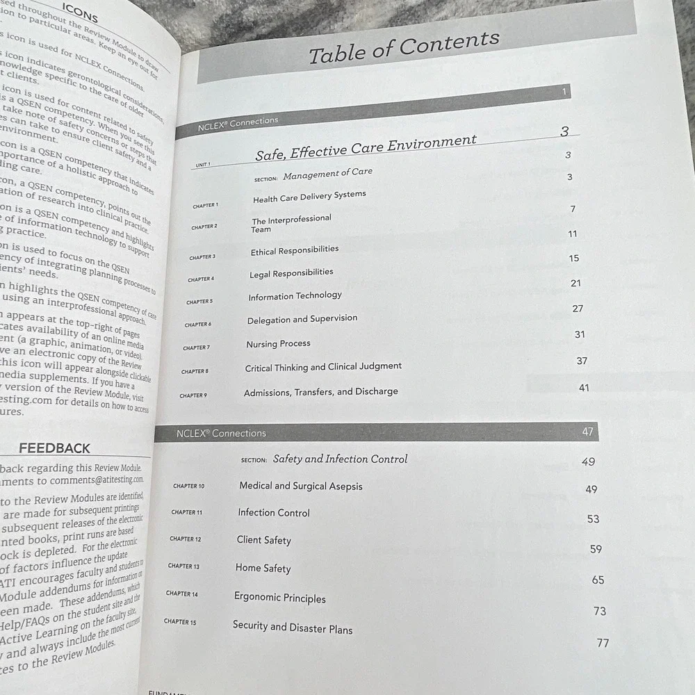 ATI Fundamentals for Nursing Edition 10.0 Content Mastery Series Review Book